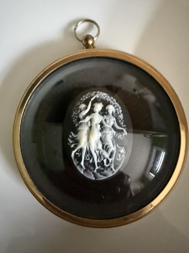 Glass and brass miniature - and,