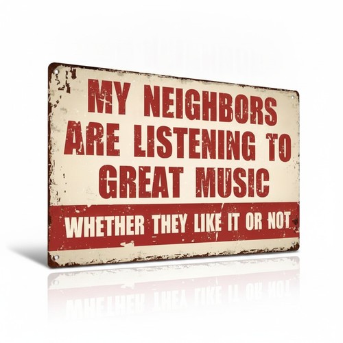 Music metal sign wall - metal,