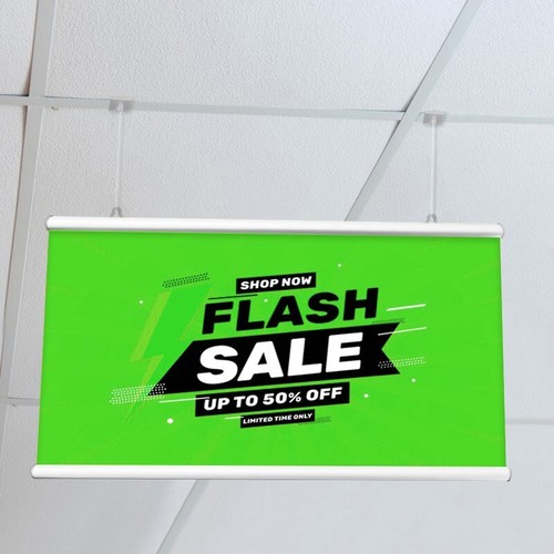 White aluminium poster - a1,