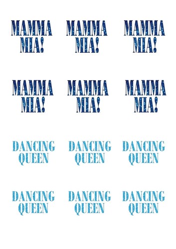 Mamma mia dancing - mia, edible