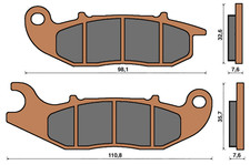 Front brake pads sinter Honda