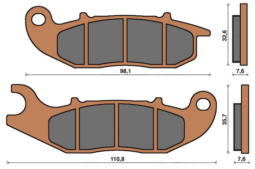 151085 front brake pads - 151085,