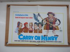 Carry On Henry 1971 Original Belgian Cinema Film Poster Belgium
