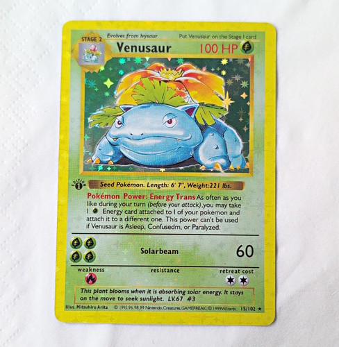 Pokémon tcg venusaur 1st - tcg,