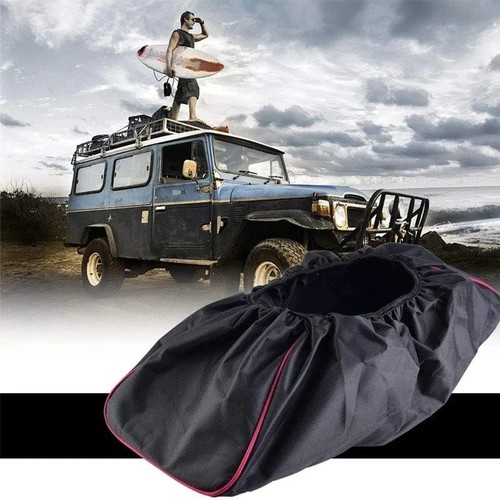Car winch cover - car, black