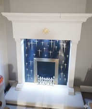 Fire surround and - fire, back