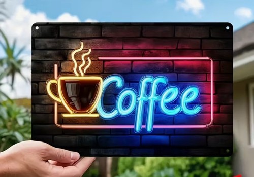 Neon coffee home - coffee, kitchen