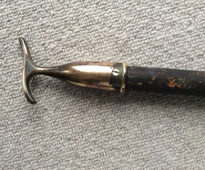 Vintage brass hook - window pole hook - skylight, loft hatch, attic, blinds etc