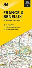 Road Map France & Benelux (AA Road Map Europe 03) (AA Road... - AA Publishing