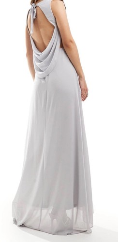 Asos silver grey maxi cowl - maxi, low