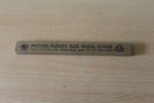 PATONS TURKEY RUG WOOL GAUGE for TENSIONING WOOL