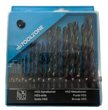 19 PIECE HSS DRILL BIT SET 1mm