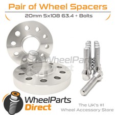 Wheel Spacers (2) & Bolts 20mm