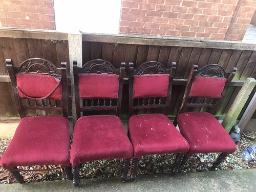 Set four victorian - four, wooden