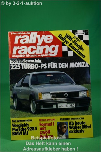 Rally racing opel monza - rally, 1/80