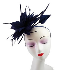 Small Flower Feather Hair Hat