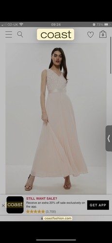 Coast neck embroidered maxi - neck,