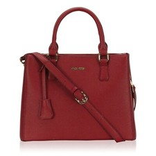 Hynes Victory Womens Classy Satchel Handbag (Red)