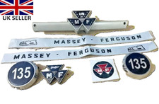 Front Grill Badge & Bonnet Sticker Set For Massey Ferguson 135 Tractor