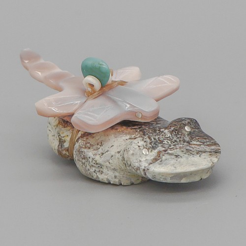 Zuni marble frog with - zuni-marble,
