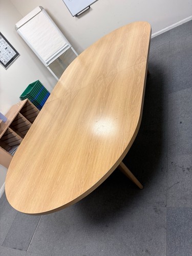 Large wooden boardroom table - wooden,