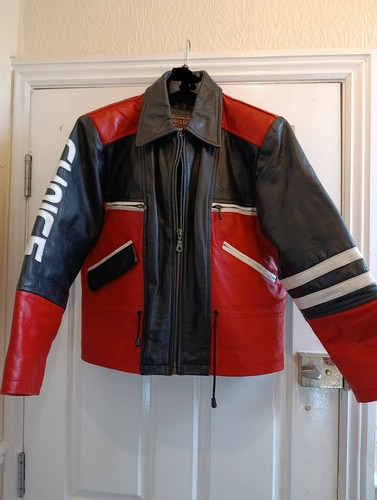 Vintage mens real leather - real,