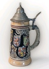 Beer Stein Tankard with Pewter