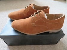 Tan brown suede shoes Derby