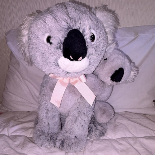 Grey koala plush soft - soft, with