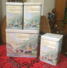 THE TALES OF HONEYSUCKLE HILL SET OF 3 EMPTY TINS BY REGENCY FINE ARTS 2002