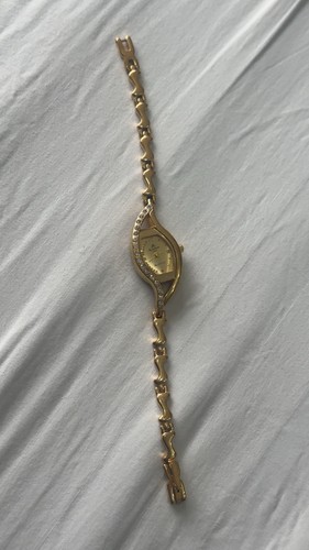 Golden watch diamond - watch,