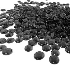 Decorative Glass Pebbles Stones Vase Filler 180pk Black Garden Flowers Aquarium