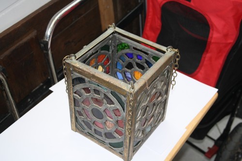Vintage lead lantern victorian - lead,