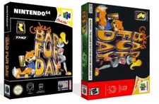 Conker's Bad Fur Day N64 Game Case Box + Cover Art Work Only (No Game)