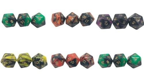 Poly oblivion dice - oblivion, d20's