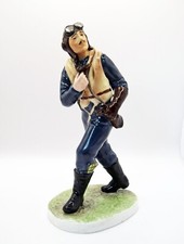 RARE COALPORT 'FOR KING & COUNTRY' AIRMAN. LIMITED EDITION. A1 CONDITION