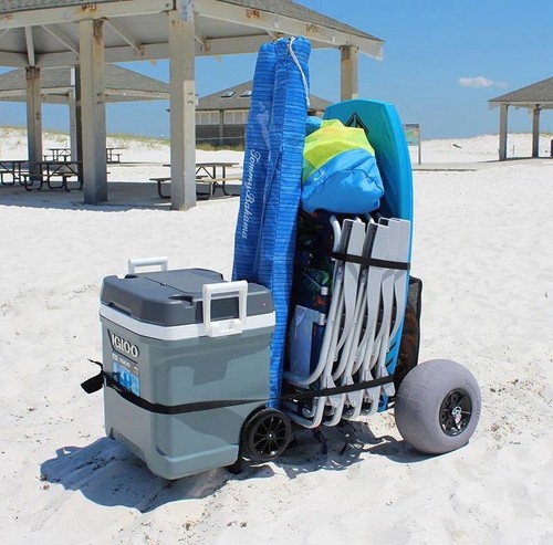 Anodized aluminum beach - beach, cart
