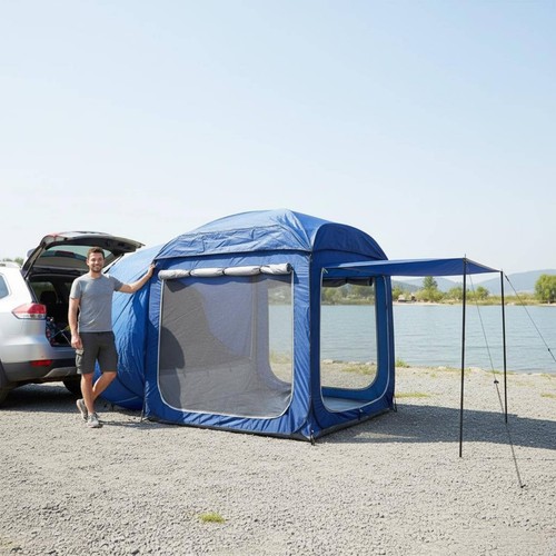 Car rear extension - rear, tent