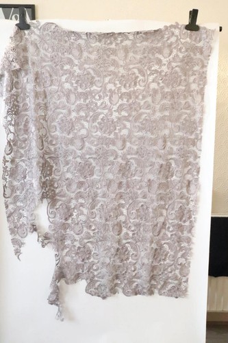 Grey guipure lace good - good, size