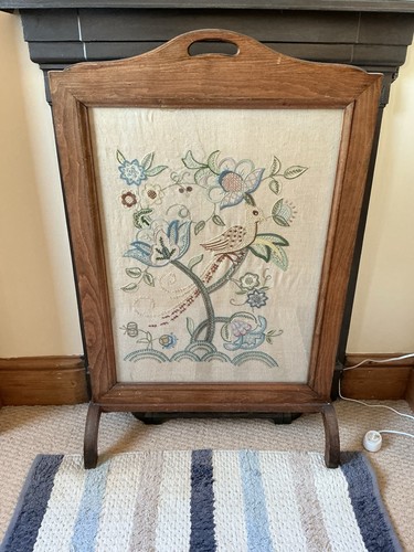 Vintage fire screen - fire,