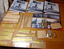 HACHETTE BUILD THE HMS HOOD MODEL SHIP 1-45 68,69,70  Bundle WW2 BATTLE CRUISER