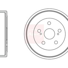 For SUZUKI GRAND VITARA II 2005 on Break Drum DRM9988