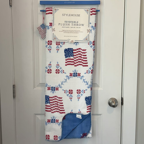 Patriotic cross stitch - cross,