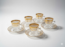 Turkish Tea Set of 6 Glass