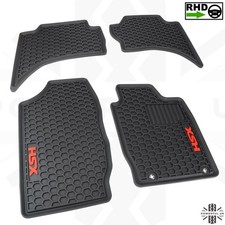 Rubber floor mat set for