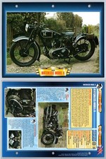 Matchless Model X - 1934 - Classic Motorbikes - Atlas Motorbike Fact File Card