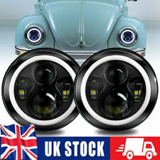 For Mazda MX5 Mk1 Miata Eunos Roadster 7" Round LED Headlights Amber Turn Lights