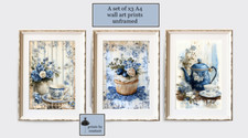 French Style, Wall Art, Blue