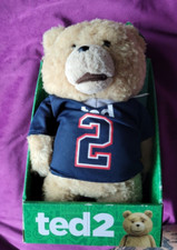 Ted teddy bear in football