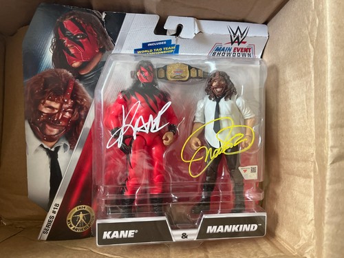 Kane mankind wwe autographed - &,